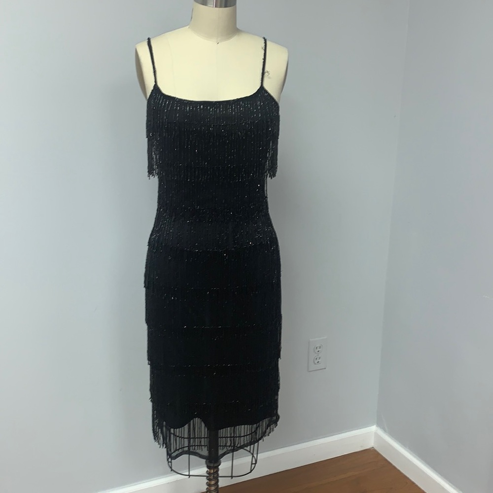 Beaded black dress